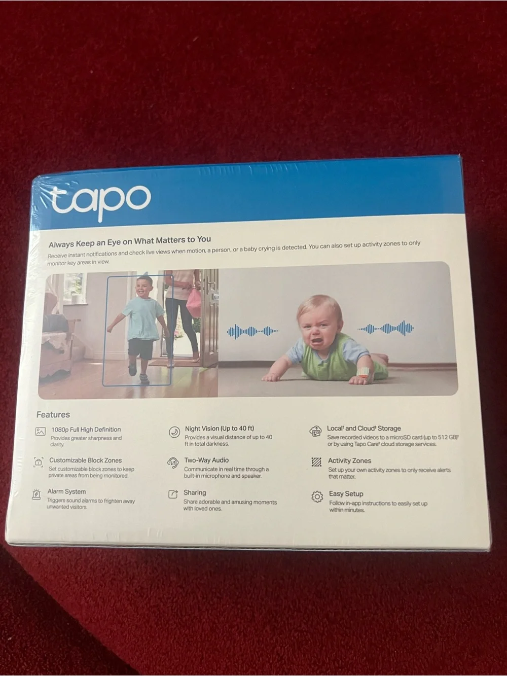 New in box TP-Link Tapo C100 Indoor Security Camera